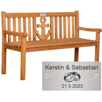 Bank als Hochzeitsgeschenk mit Gravur zB Ringe,...
