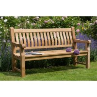 deVries Gartenbank Parkbank 165cm Teakholz Bank