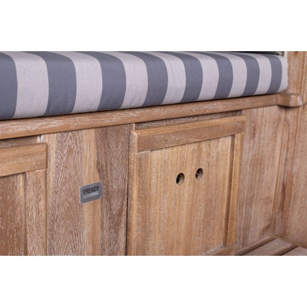 deVries Strandkorb TRENDY PURE Greenline 175XL PE ant. wh. Des. 755
