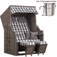 deVries Strandkorb deVries PURE® Standard PE grey...