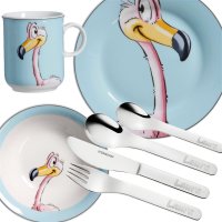 Sterngraf Kinderset Flamingo 7tlg mit Gravur (zB Namen)...