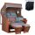 deVries Strandkorb PURE® Seaside XL PE griseum Des. 488 + Schutzhaube Premium