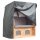 deVries Strandkorb PURE® Seaside XL PE griseum Des. 488 + Schutzhaube Premium