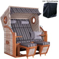 deVries Strandkorb PURE&reg; Wave XL PE seashell Des. 402...