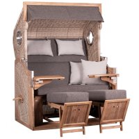 deVries Strandkorb TRENDY PURE Greenline 175XL PE ant....