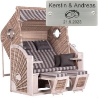 deVries Strandkorb mit Gravur zB Hochzeit Ringe,...