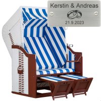 deVries Strandkorb mit Gravur zB Hochzeit Ringe,...