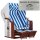 deVries Strandkorb mit Gravur zB Hochzeit Ringe, personalisiertes Edelstahlschild, Profi Ostsee Fehmarn PE white Des. 991