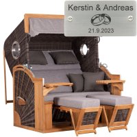 deVries Strandkorb mit Gravur zB Hochzeit Ringe,...