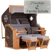 deVries Strandkorb mit Gravur zB Anker, personalisiertes...