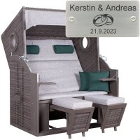 deVries Strandkorb mit Gravur zB Hochzeit Ringe,...