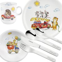 Kinderset Flinke Flitzer 7tlg mit Gravur (zB Namen)...