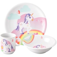 Seltmann Weiden Kindergeschirr Einhorn 3tlg
