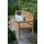 Goldene Hochzeit Bank mit Gravur zB Ranken, Gartenbank Florence 130cm, Edelstahlschild personalisiert