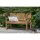 Hochzeitsbank mit Gravur zB Ranken, Bank Florence 130cm, Edelstahlschild personalisiert