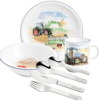Kinderset Mein Traktor 7tlg mit Gravur (zB Namen)...