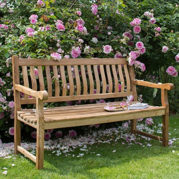 Silberhochzeit Bank mit Gravur zB Herz mit Zahl, Gartenbank Mendip 180cm, Edelstahlschild personalisiert