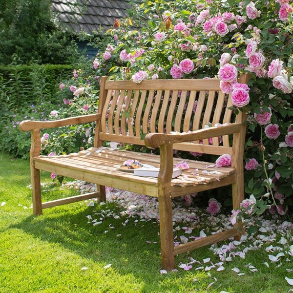 Silberhochzeit Bank mit Gravur zB Herz mit Zahl, Gartenbank Mendip 180cm, Edelstahlschild personalisiert