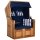 deVries Strandkorb mit Gravur zB Anker, personalisiertes Edelstahlschild, Trend 10 PE nature Des. 744