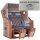 deVries Strandkorb mit Gravur zB Ringe, personalisiertes Edelstahlschild, PURE® Wave XL PE seashell Des. 402