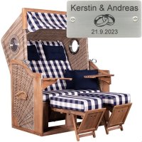deVries Strandkorb mit Gravur zB Ringe, personalisiertes...