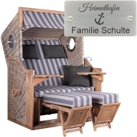 deVries Strandkorb mit Gravur zB Anker, personalisiertes...