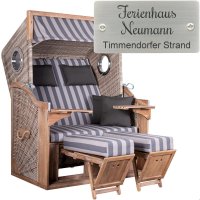 deVries Strandkorb mit Gravur zB Wunschtext,...