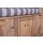 deVries Strandkorb mit Gravur zB Wunschtext (Namen), personalisiertes Edelstahlschild, TRENDY PURE Greenline 175XL PE ant. wh. Des. 755