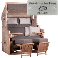 deVries Strandkorb mit Gravur zB Hochzeit Ringe,...