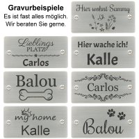 deVries Hundestrandkorb mit Gravur zB Pfoten,...