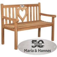 Bank zur goldenen Hochzeit mit Gravur zB. Zahl (Namen),...
