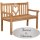 Goldene Hochzeit Bank mit Gravur zB. Wunschtext (Namen, Spruch), Gartenbank Herz 120cm Teakholz, Edelstahlschild personalisiert