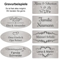 Bank mit Gravur zB. Lieblingsplatz (Namen), Gartenbank...