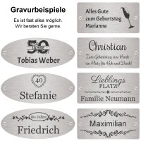 Bank zum Geburtstag mit Gravur-Schild zB. Zahl (Namen),...