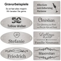Jubiläumsbank mit Gravur-Schild zB. Wunschtext...