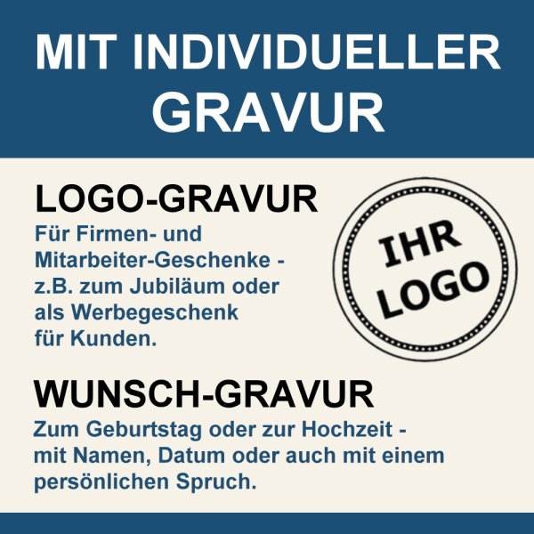 Silberhochzeit Bank mit Gravur-Schild zB. Wunschtext (Namen/Spruch), Teakholz Gartenbank Woodie 120cm, Edelstahlschild personalisiert, Geschenkidee 25. Hochzeitstag