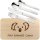 Sterngraf Frühstücks-Set mit Gravur Koala + Name, Holz-Brettchen Buche mit Kinderbesteck personalisierte Geschenk-Idee Geburtstag Einschulung Geburt Taufe MotivF14