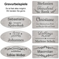 Rentnerbank mit Gravur zB. Legende im Ruhestand...