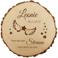 Sterngraf Baumscheibe 30cm mit Gravur (Namen Datum)...