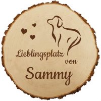 Sterngraf Baumscheibe 30cm mit Gravur (Namen und Datum)...