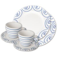 Gmundner Blaugeflammt, Kaffeeservice Fr&uuml;hst&uuml;ck...