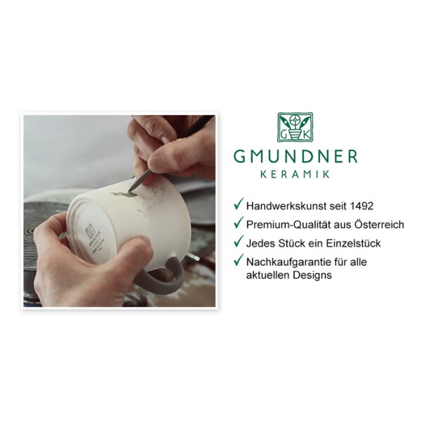 Gmundner Grauer Rand, Dessertteller (20x20cm)