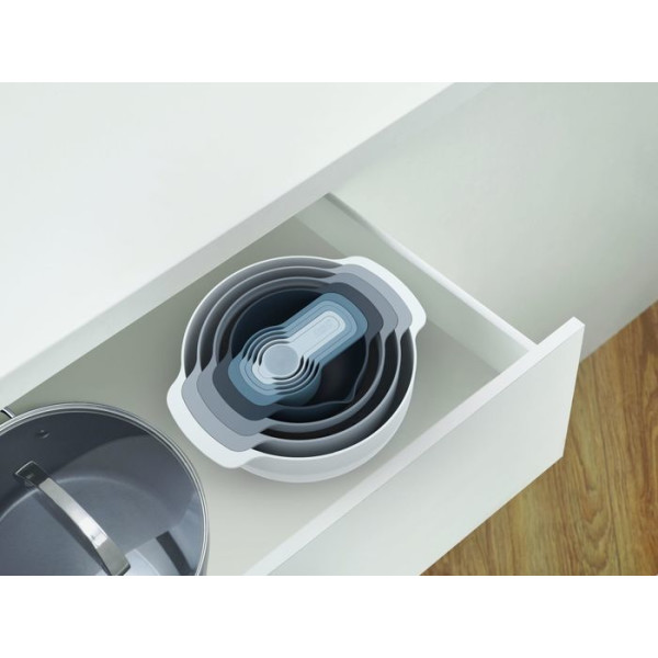 Joseph Joseph Editions Nest 9 Plus - stapelbares Schüsselset - Sky