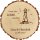 Sterngraf Baumscheibe 23cm mit Gravur (Namen und Datum) personalisierte Holz-Scheibe Leuchtturm Geschenke  Paare zur Hochzeit Jubiläum MotivH2