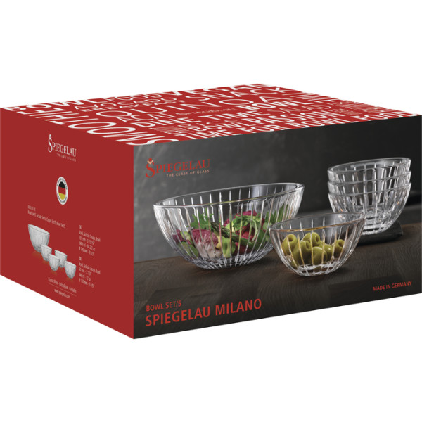 Spiegelau Milano Schalen Set 5-tlg.