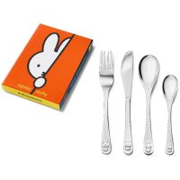Zilverstad Kinderbesteck Kaninchen miffy 4tlg mit Gravur...