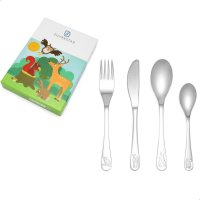 Zilverstad Kinderbesteck Waldtiere 4tlg mit Gravur (zB...