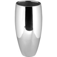 Fink Living Vase Africa - silber - H. 40cm x B. 21cm x D....