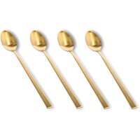 BITZ Latte Macchiato-Löffel 20 cm 4 Stck Messing