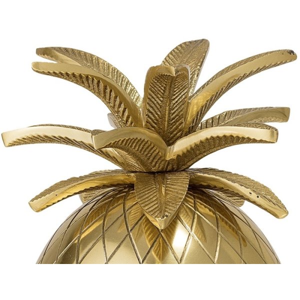 Bloomingville Yuichi goldene Ananas Pokal, Eiskübel, Gold eloxiert, Aluminium D13xH24 cm